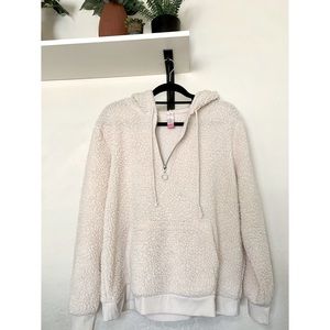 Fuzzy Zip Pullover